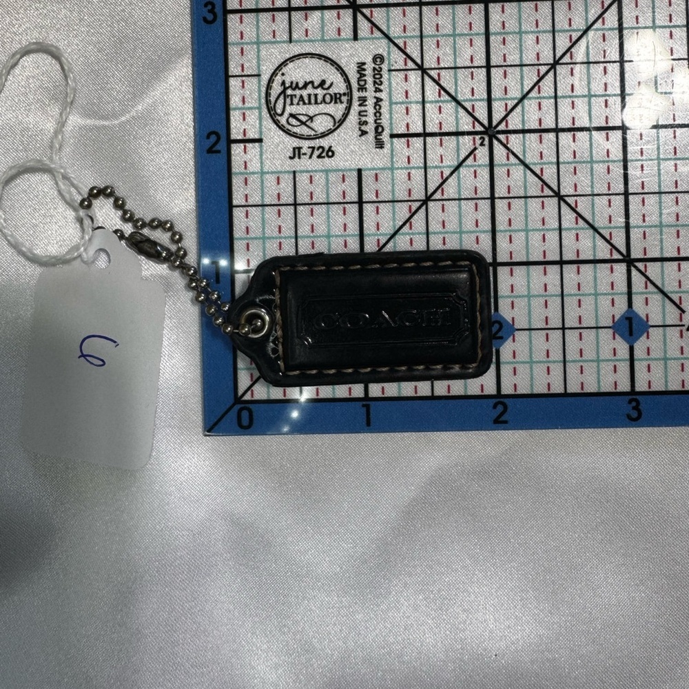 Coach Black Bag Tag